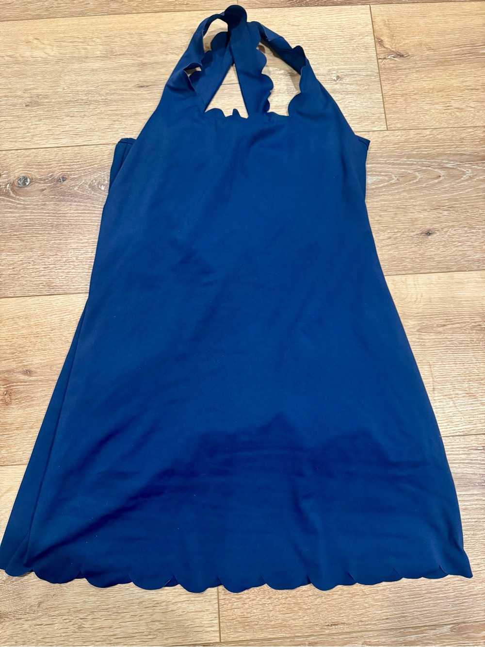 J.Crew Factory Scalloped Active Exercise Dress with Boy Shorts Sz M